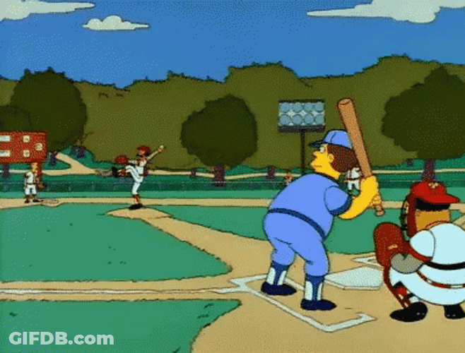 The Simpsons Home Run GIF