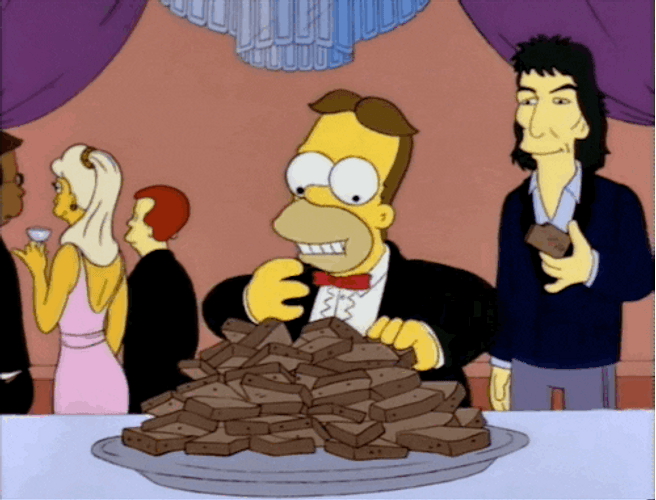 The Simpsons Homer Eating GIF