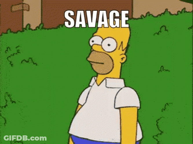 The Simpsons Homer Savage GIF