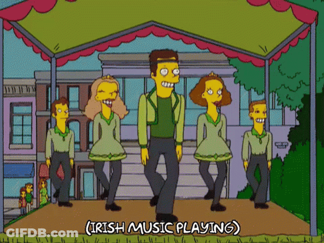 The Simpsons Irish Dance GIF