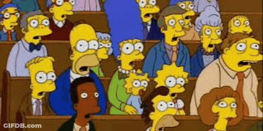 The Simpsons Jaw Drop GIF