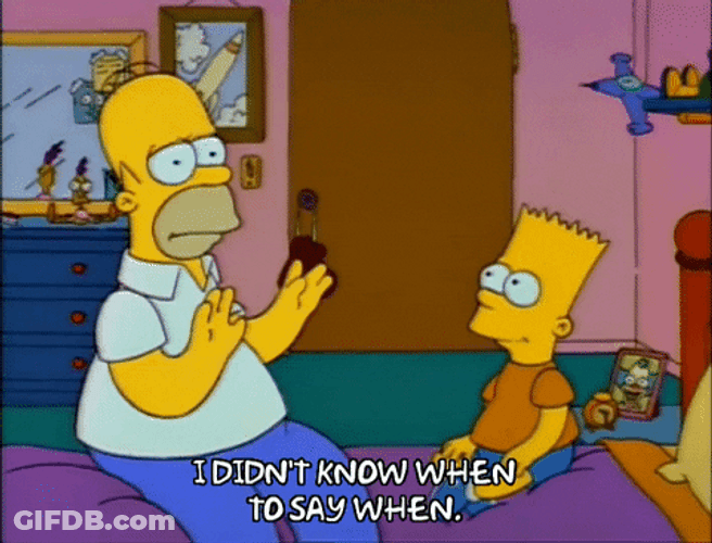 The Simpsons Know When To Say When GIF