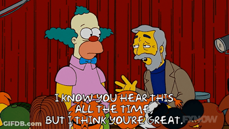The Simpsons Krusty Clown Monkey Typing GIF