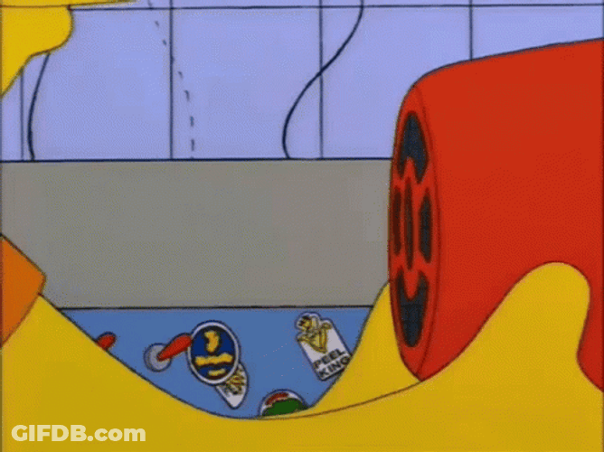 The Simpsons Megaphone Shout GIF