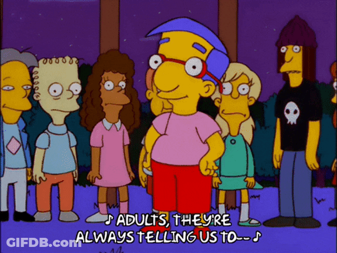 The Simpsons Milhouse Van Houten Hip Thrust GIF