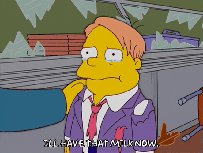 The Simpsons Milk GIF