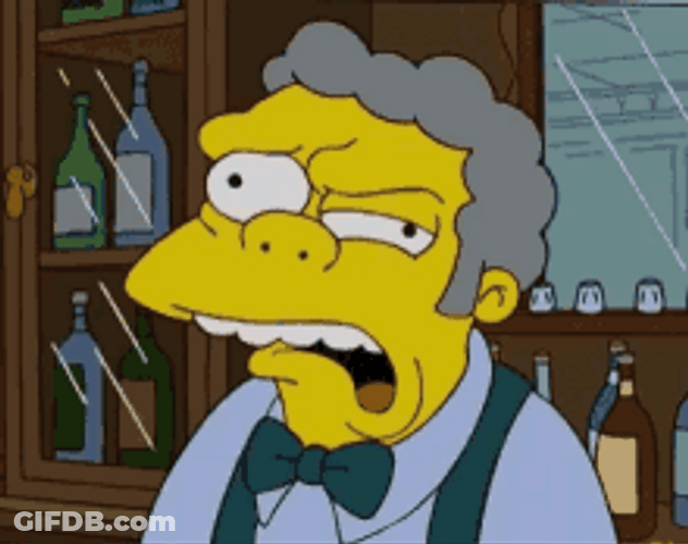 The Simpsons Moe Szyslak Eye Twitch GIF