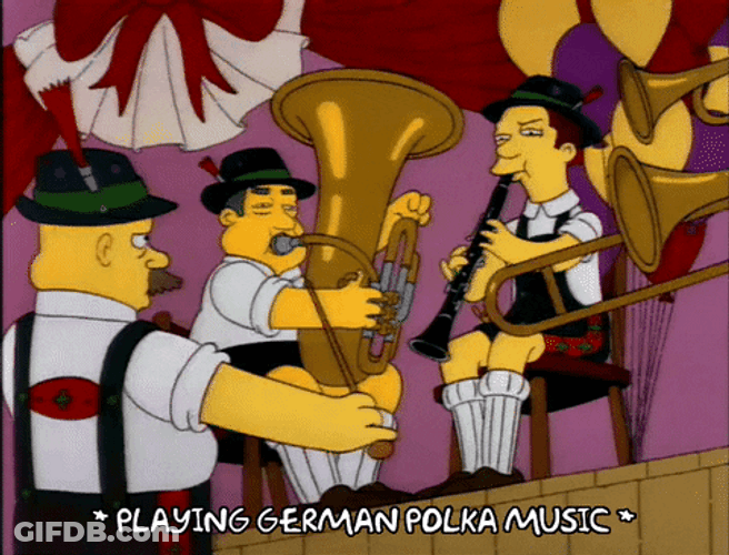 The Simpsons Musicians Play Instruments GIF