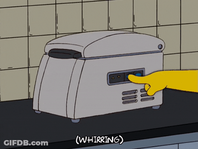 The Simpsons Neat Toaster GIF