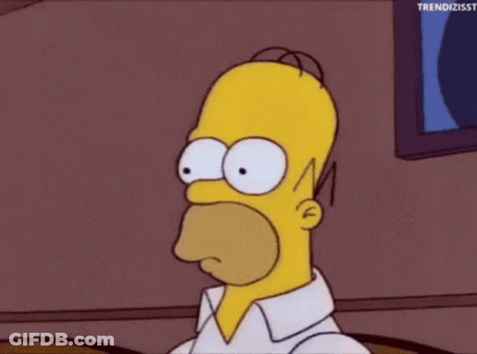 The Simpsons No Words Reaction GIF