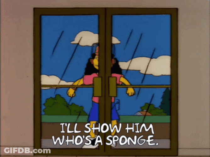 The Simpsons Otto Slamming Door GIF