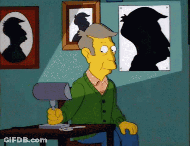 The Simpsons Principal Skinner Silhouette GIF