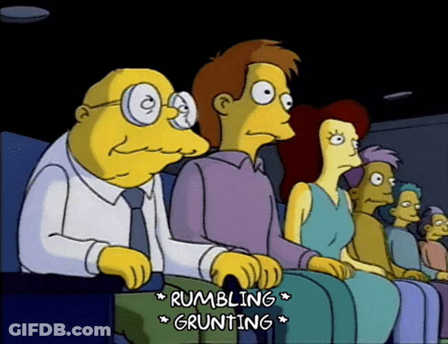 The Simpsons Scene Rumbling Grunting GIF
