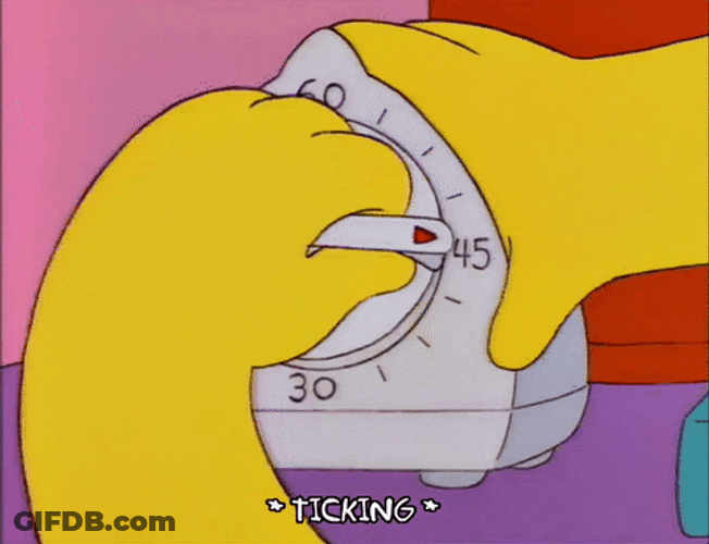 The Simpsons Setting Timer GIF