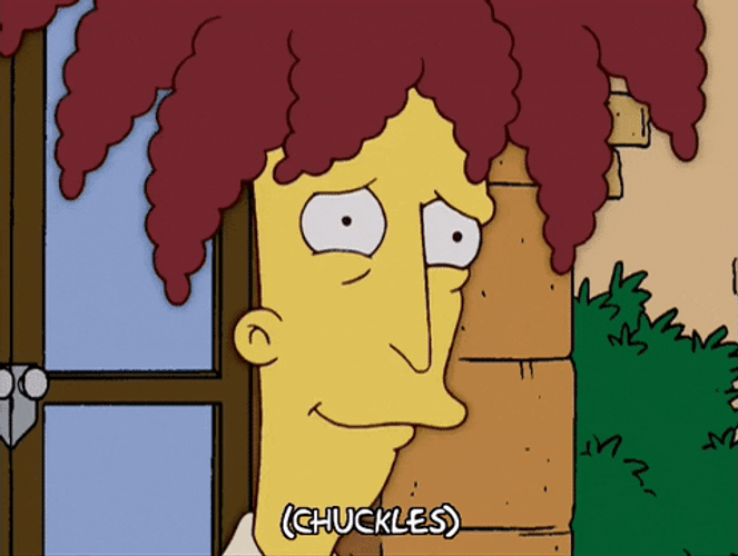 The Simpsons Sideshow Bob Nervous Laugh GIF