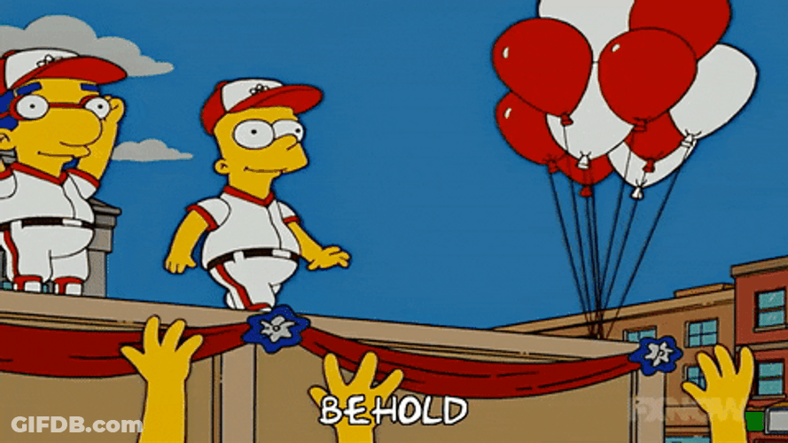 The Simpsons Sitcom Bart Simpson Witness Me GIF