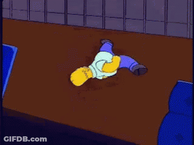The Simpsons Sitcom Home Running In Circle GIF