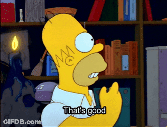 The Simpsons Sitcom Homer That's Good Good GIF