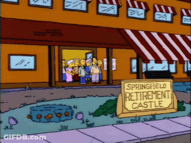 The Simpsons Sitcom Springfield Retirement Castle GIF