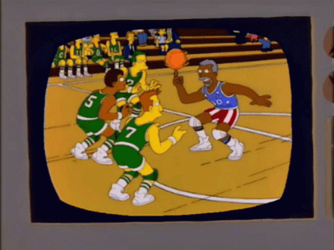 The Simpsons Spinning Globe GIF