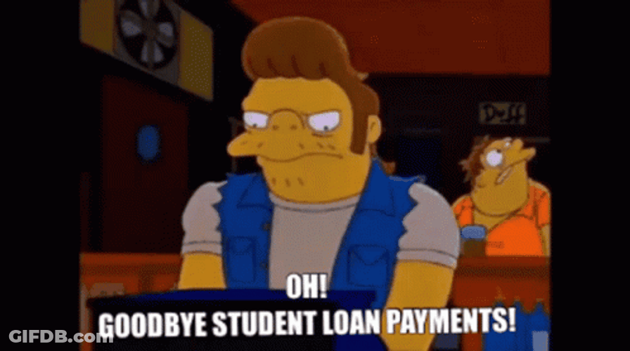The Simpsons Student Loan Payments GIF