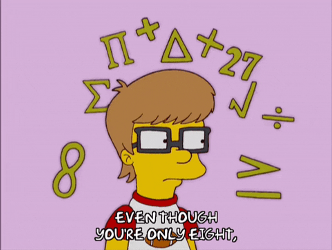 The Simpsons Talking Number GIF