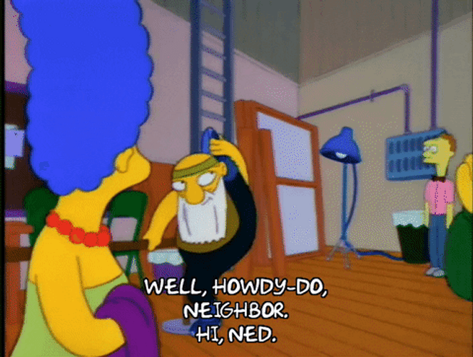 The Simpsons Uncle Howdy GIF