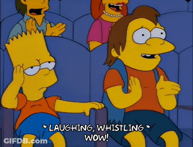 The Simpsons Whistling Claps GIF