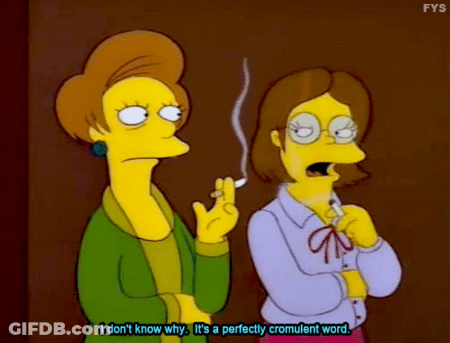 The Simpsons Women Word GIF