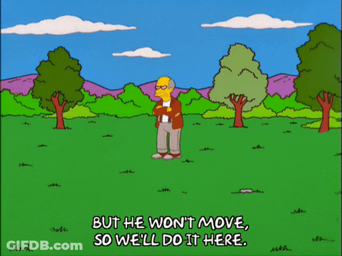 The Simpsons Won't He Do It Move GIF