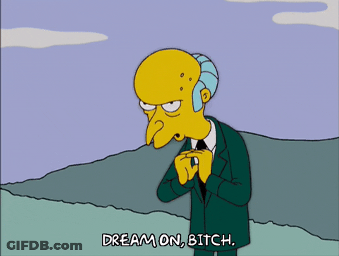 The Simpsons You Wish Dream On GIF