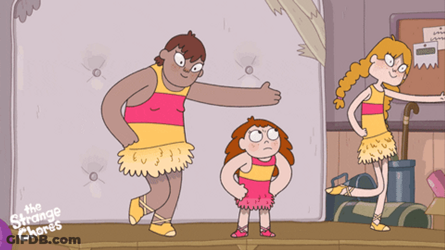 The Strange Chores Characters Bad Dancing GIF