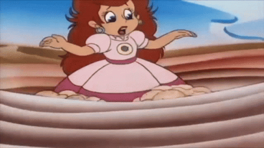The Super Mario Princess Quicksand GIF