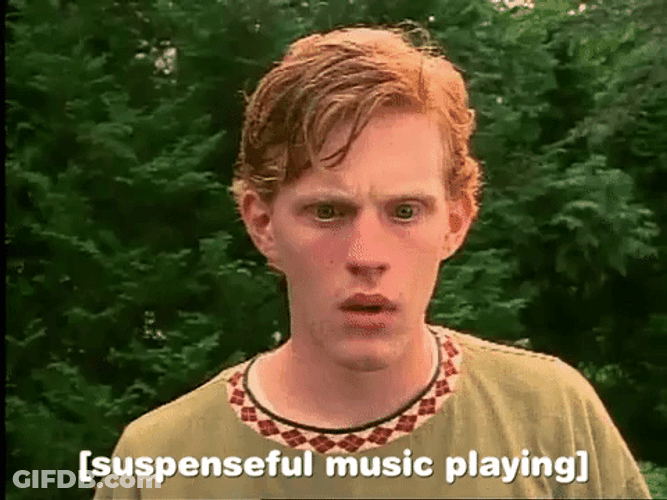 The Suspense Suspenseful Music Playing GIF