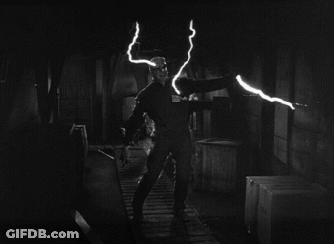 The Thing Man Electrocuted GIF