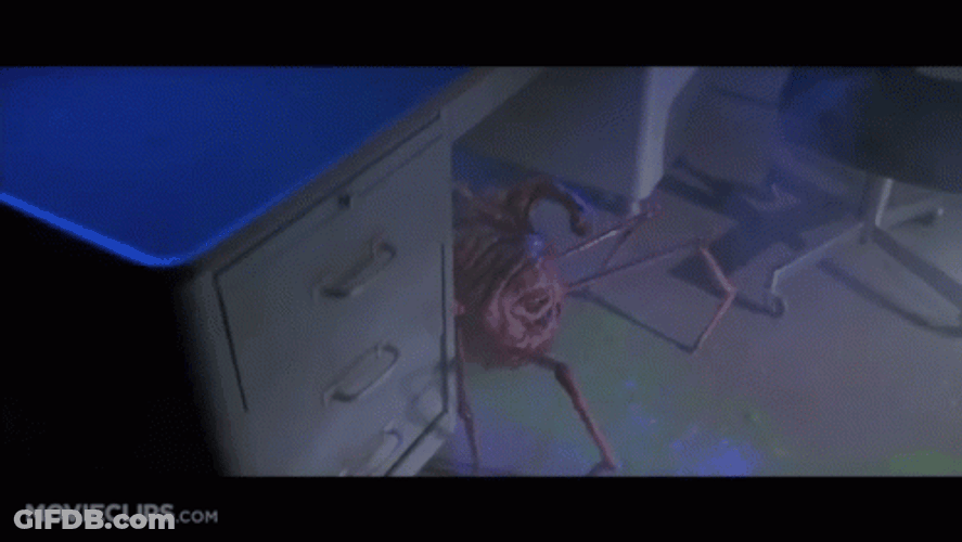 The Thing Monster Under The Table GIF