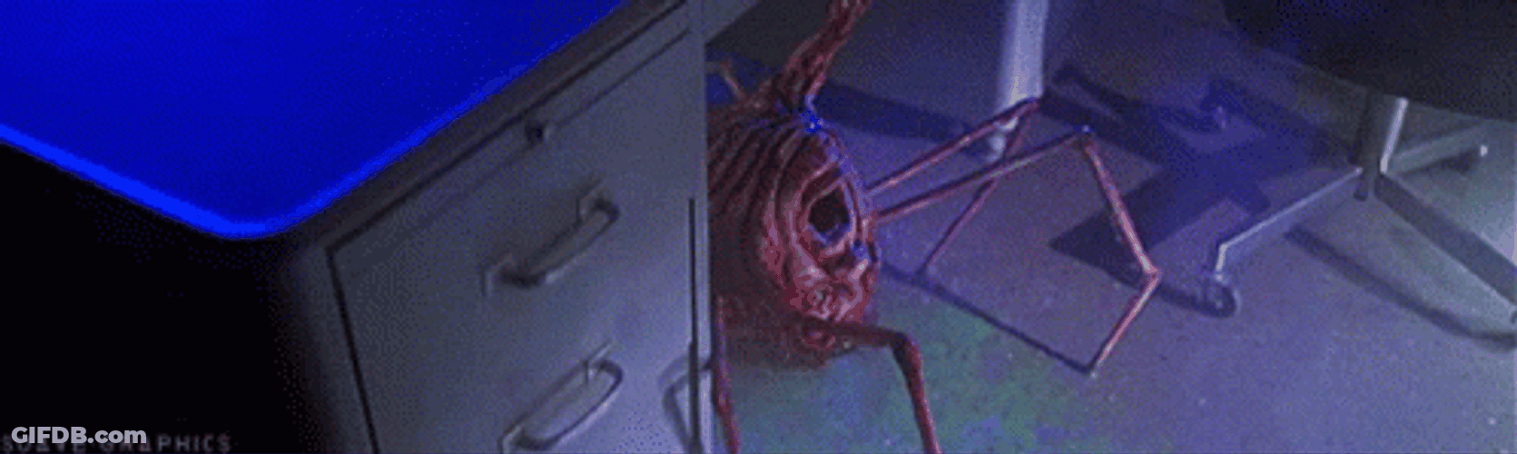 The Thing Monster Under The Table GIF