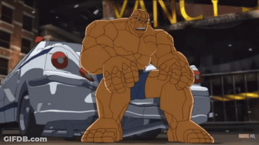 The Thing Sitting On Car GIF