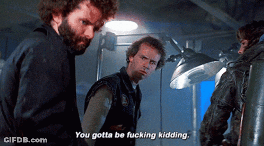 The Thing Surprised Turning Back GIF
