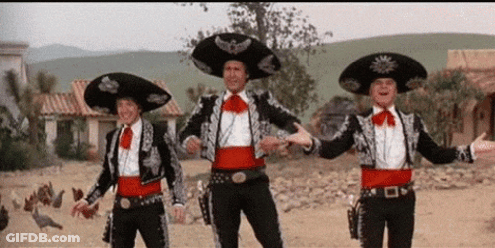 The Three Amigos Performance GIF