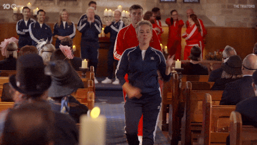 The Traitors Speed Walking GIF