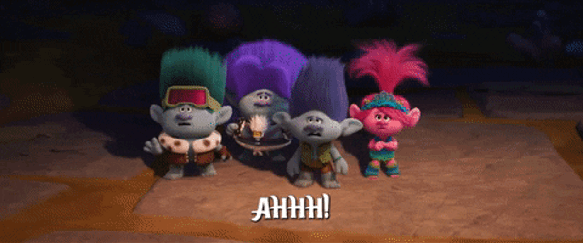 The Trolls Ahhh Expression GIF