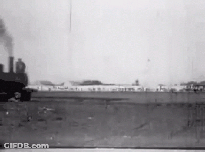 The Two Splashing Train Crash GIF