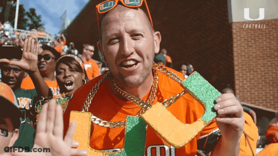 The U Fans With Chains GIF