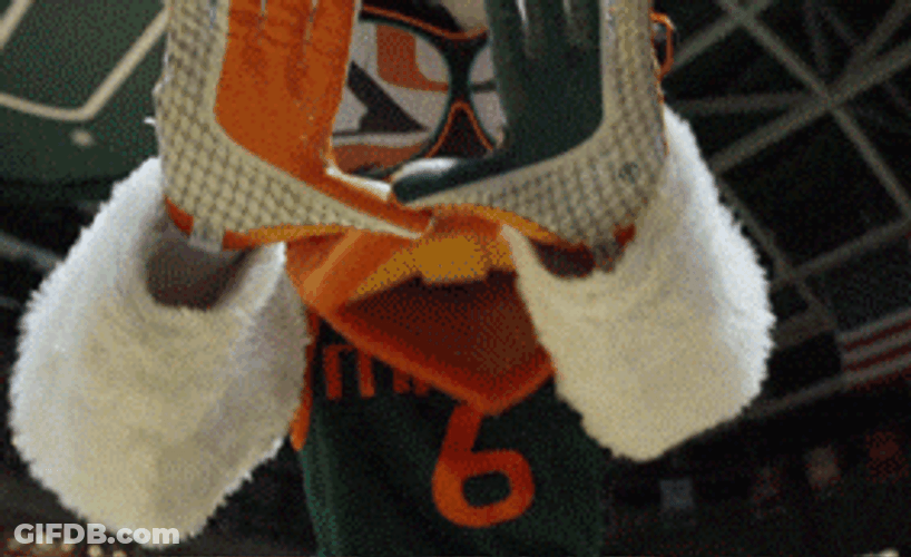 The U Mascot Hand Sign GIF