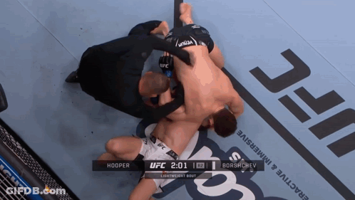 The Ufc Lightweight Bout Between Hooper And Borshchev GIF