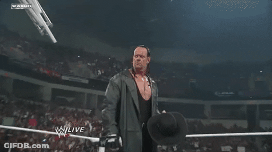 The Undertaker Angrily Staring GIF
