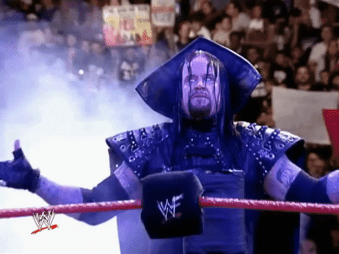 The Undertaker Creepily Staring GIF