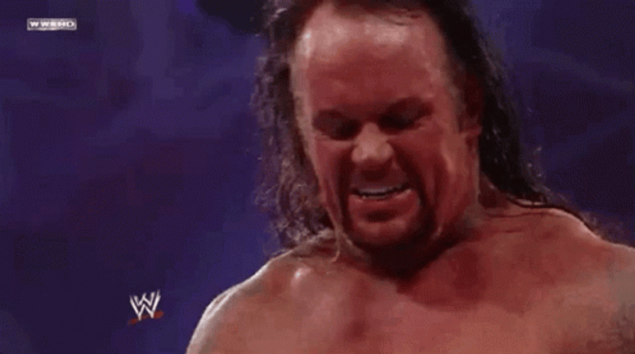 The Undertaker Saying Stay Down GIF