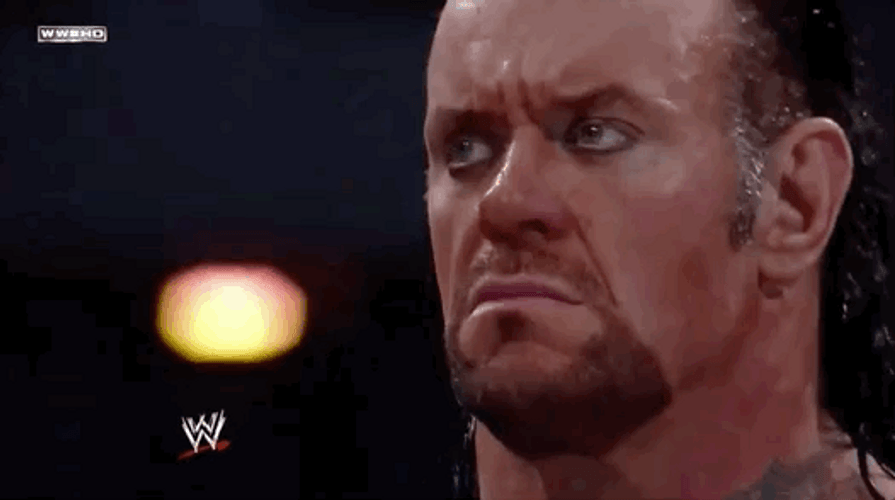 The Undertaker Seriously Staring GIF